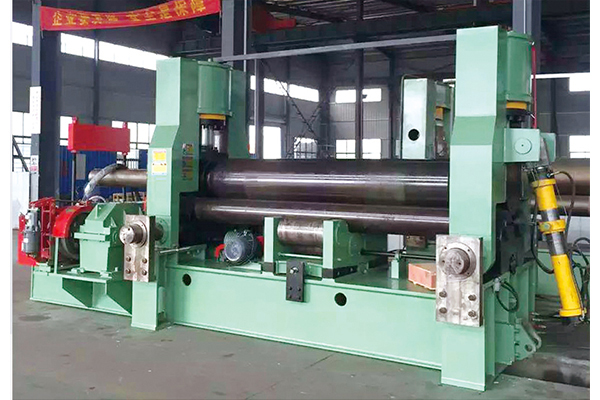 How does the upper roller universal hydraulic rolling machine work under high load conditions? Has it been strengthened to cope with heavy workpieces?